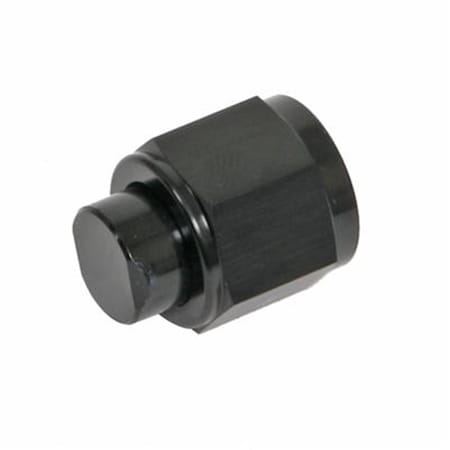 Vibrant -8 An Flare Screw On Cap- Aluminum V32-10453